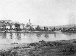 Vetheuil, Vue De Lavacourt En 1895