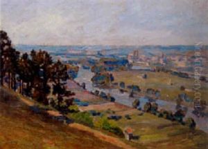 Vue De La Vallee Da La Siene, Mantes