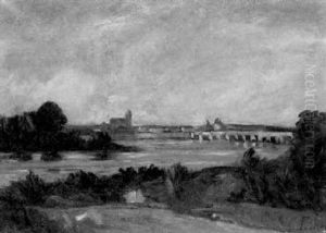 Bords De Loire A Tours by Abel Louis Alphonse Lauvray