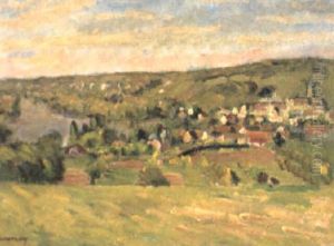 Le Village De Vetheuil by Abel Louis Alphonse Lauvray