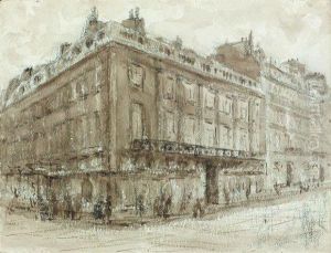 Facade Et Differents Salons De L'hotel De Tesse, Quai Voltaire. by Gilbert Louis Bellan