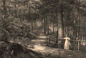 Meeting In The Woods by August Laux