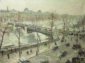 Le Pont Du Carrousel by Gilbert Louis Bellan