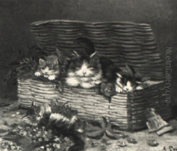 Kittens In A Basket - view 1