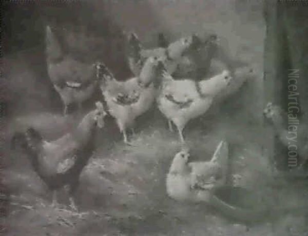 Chickens In A Barn - view 1
