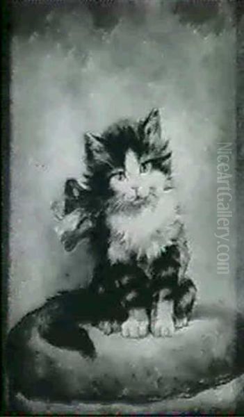 Kitten With Red Bow - view 1