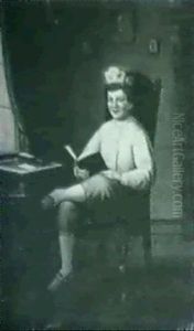 Boy With Crown And Book