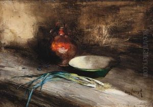 Nature Morte Aux Poireaux