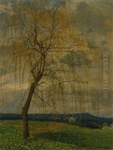 Weide Im Fruhling by Cora Lauzil