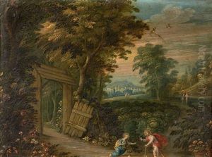 Sainte Famille Avec Saint Jean Baptiste Pres D'un Sous-bois; Noli Me Tangere (pair)