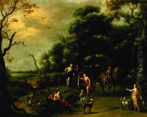 Le Retour De La Chasse De Diane Et De Ses Compagnes by Geeraert De Lavallee
