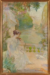 Jeune Femme Aux Colombes