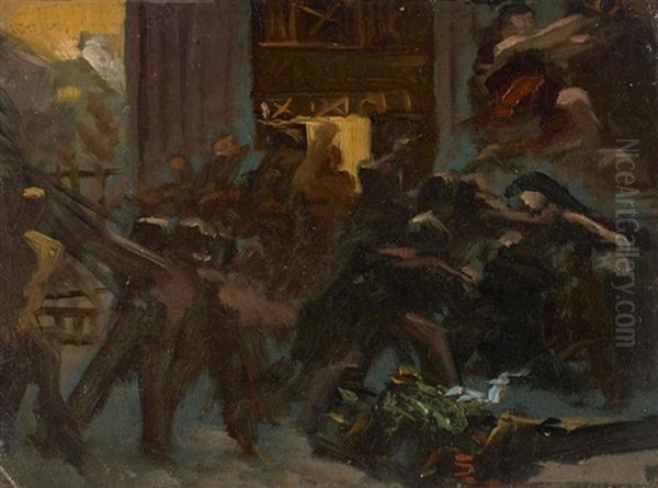 Esquisse Pour L'assassinat De Jules Cesar Et Scenes Antiques (4 Works) - view 1