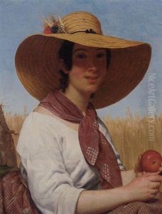 Le Chapeau De Paille by Alphonse Lavaudan