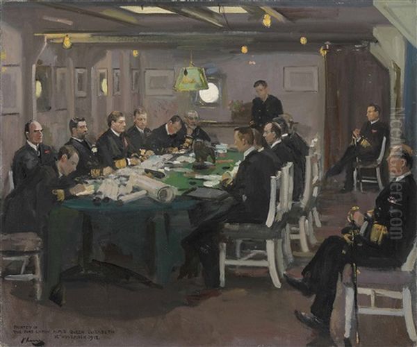 The Fore Cabin, H.m.s. Queen Elizabeth 16th November 1918 - view 1