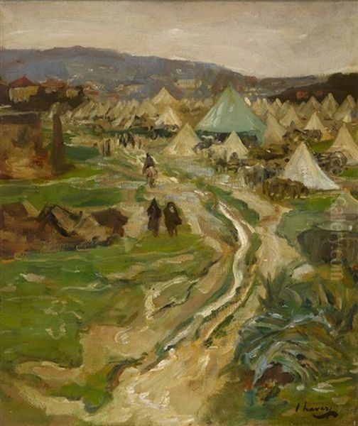 Kaid Macleans' Camp. A Wet Day - view 1