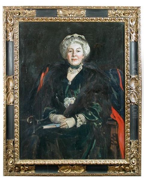 Portrait Of Miss Constance Jones, Mistress Of Girton College, Cambridge - view 1