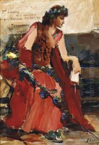 Mrs Langtry As A Bacchante by John Lavery