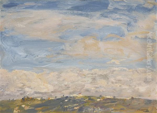 Landscape With A Distant Town (from Mount Washington, Tangier) - view 1