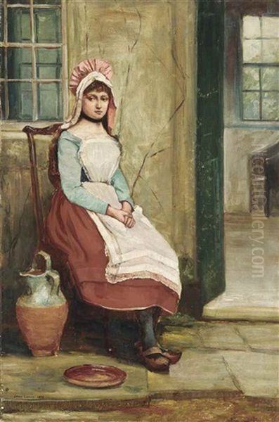 A Seated Milkmaid - view 1