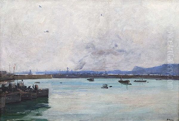 Dover Harbour (the Fleet At Anchor) - view 1