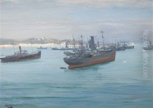 Norwegian Cargo Boats, Saint-jean-de-luz Norwegian Cargo Boats, Saint-jean-de-luz