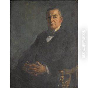 Portrait Of Sir Edward Denison Ross (+ James Maxton, M.p., Sketch; 2 Works) by John Lavery