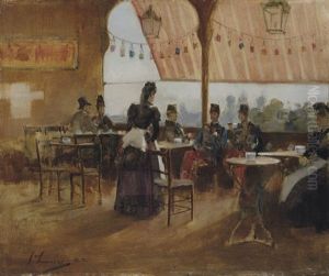 The Bishop's Castle Tea Room At The Glasgow International Exhibition