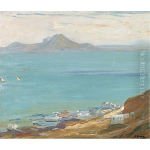 Hammam Lif, Bay Of Tunis, Evening (from Sidi Bu Said) by John Lavery