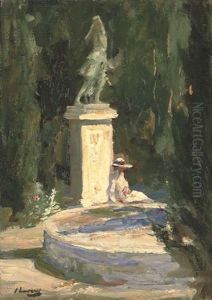 In The Garden, Tangier by John Lavery