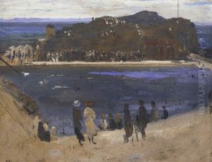 The Bathing Pool, North Berwick by John Lavery
