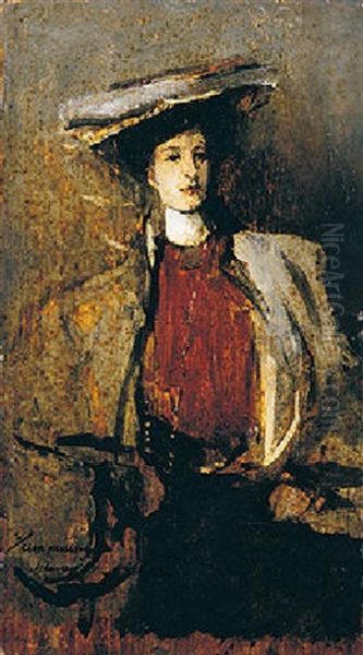 Portrait De Femme Au Chapeau - view 1