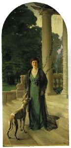 Portrait Of Baroness Gerda Von Chappuis (mrs. F.a. Konig) by John Lavery