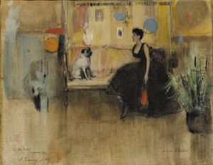 A Girl In Black by John Lavery