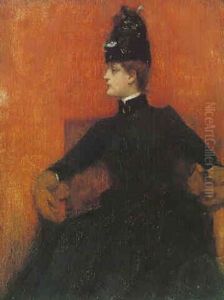A Girl In Black by John Lavery