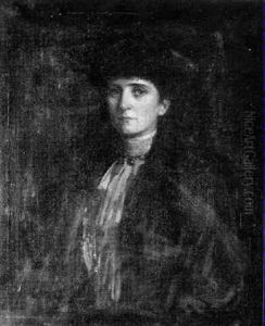 Half-length Portrait Of A Lady by John Lavery