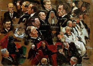 Earl Morley Addressing The House Of Lords by John Lavery