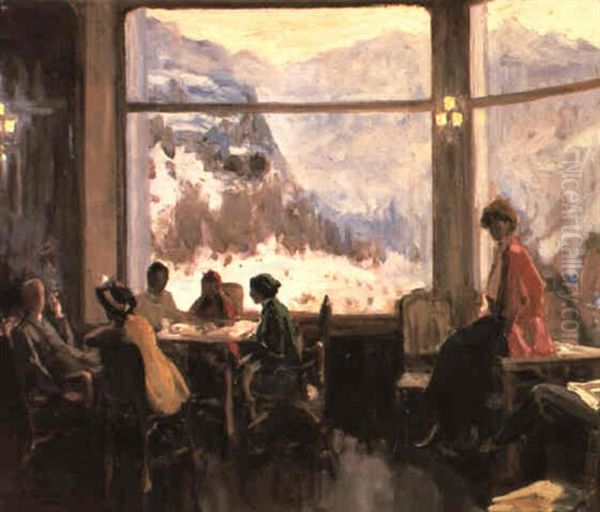 The Skiing Party: Wengen, Switzerland - view 1