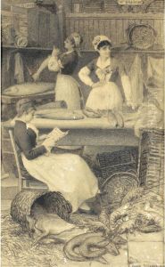 La Blanchisseuse by Camille Felix Bellanger