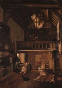 The Hall Of The Manor House, Sutton Courtenay by John Lavery