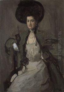 The Lady In The Green Coat by John Lavery