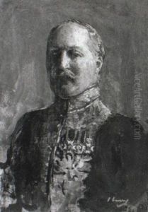 Portrait Of Sir Lionel Cust In The Court Dress Of A Gentleman Usher by John Lavery