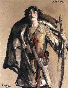 Miss Lillian Mccarthy As Lady Mary In The Admirable Crichton by John Lavery