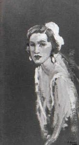Portrait Of Mrs Leo D'erlanger by John Lavery