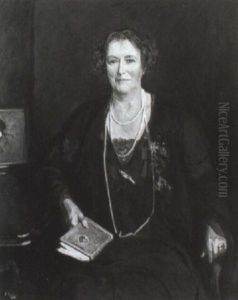 Portrait Of Lady Simon by John Lavery