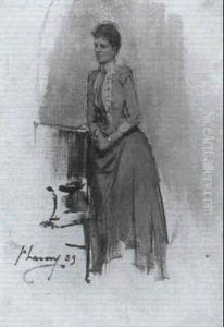 Study Of A Lady by John Lavery