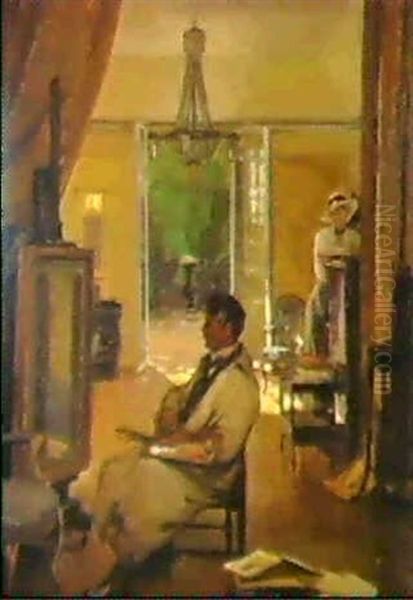 Portrait Of Patrick William Adam In His Studio - view 1