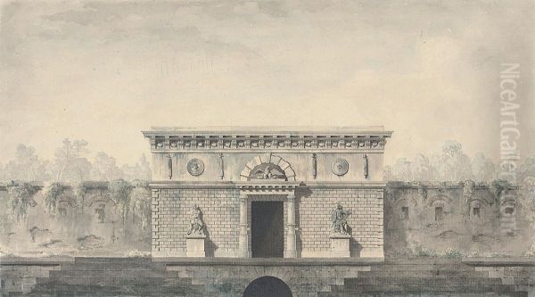 Design For A War Memorial With A Phoenix - view 1