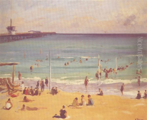 Bathers At Palm Beach - view 1