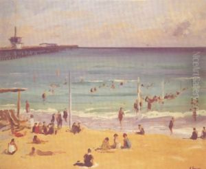 Bathers At Palm Beach